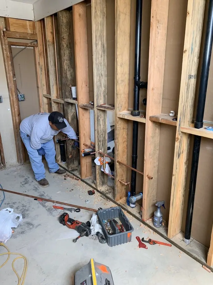 Commercial rough-in plumbing for Water Heater Replacement in Arcola